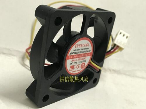 EVERCOOL EC5010M12CA DC12V 0.09A 50mm mute CPU fan 3pin - Picture 3 of 4