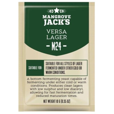 M24 Mangrove Jack's Craft Series Versa Lager Yeast 10g Home Brew Beer Making
