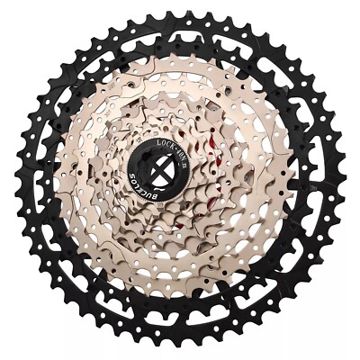Bucklos Silver&Black 10-fach Kassette Mountainbike 11-50T für Shimano HG