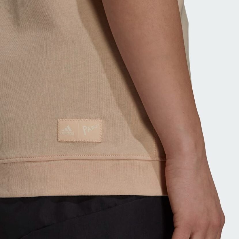 ADIDAS Women's Beige Parley Sleeveless Tee RRP £40 image 5