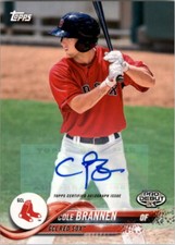 2018 Topps Pro Debut Autographs #143 Cole Brannen Auto - NM-MT