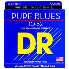 DR Strings PHR-10/52 PURE BLUES™ Pure Nickel Electric Big-Heavy 10-52