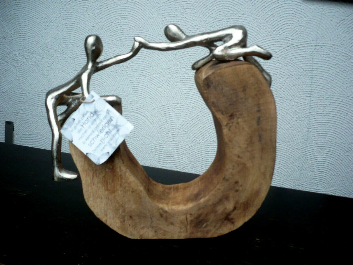 Sculpture Casablanca Couple De L'Amour Argent 18 Cm - Déco Intérieure