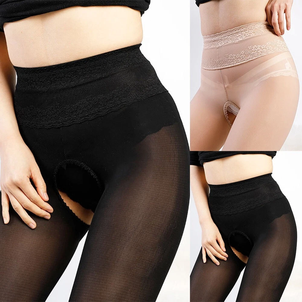 Sexy Women Shiny Super Glossy Panties Pantyhose Tights With Lace Women