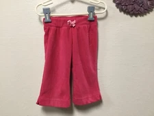 Circo Baby Girl Warm Pants Bottoms Size 12 Months Pink Bow Elastic Waist 186