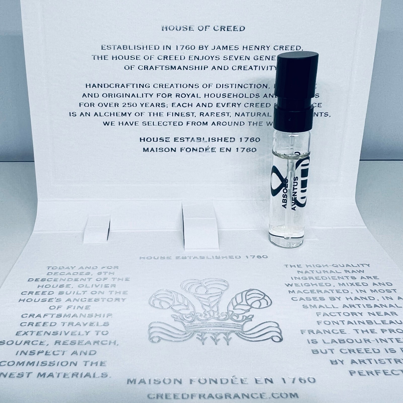 Creed Absolu Aventus Eau de Parfum Sample Spray 2ml New Release 2023