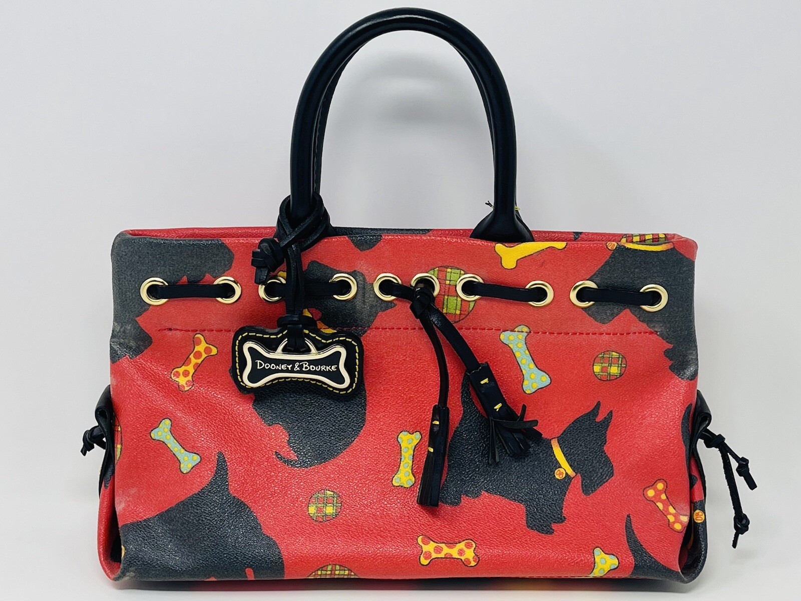 Bolso de Hombro Cartera DOONEY & BOURKE Vintage Edición Limitada Scottie Bone Charm