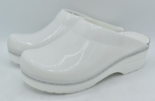 Dansko Womens Size US 7.5-8 EU 38 Sonja Translucent White Slip On Clogs Shoes