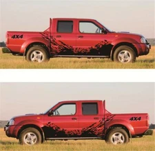 2Pcs Splash Stickers Vinyl Decal Off Road Graphics Decoration For Car Body Side