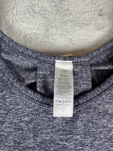Ivivva By Lululemon Shirt Blue Long Sleeve Athletic Top Yoga 12 Girls Youth - Picture 3 of 14