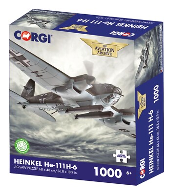 Kidicraft Corgi Aviation Archive Heinkel He-111 H-6 1000 Teile Puzzle