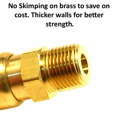 3/8-in Male NPT To 3/8-in Quick-Connect Plug Steel Adapter - Foto 2