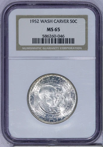1952 Washington Carver Half Dollar 50c NGC MS65
