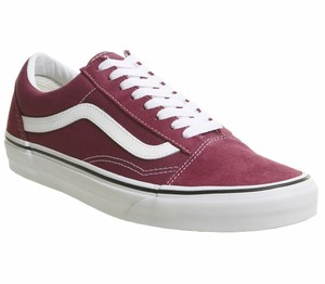 vans authentic dark red