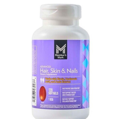 Member's Mark Advanced Hair, Skin, Nails, 120 Softgels