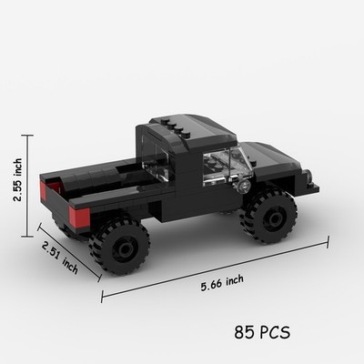 Pickup Truck MOC Building Blocks   85PCS City Vehicle DIY Building Set