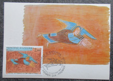 ANDORRE carte FDC 1er jour St CERNI en 1980 lot NY147