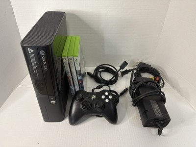 Microsoft XBox 360 E System BLACK Video Game Console 4GB Bundle