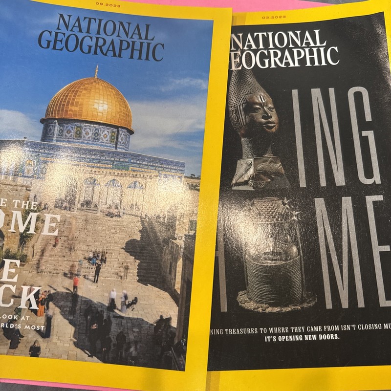 two national geographic magazines 3/23 and 9/23 lot