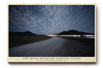 Paul Sinus Wandbild The Road Beneath Turning Stars Journey Through the Night Sky