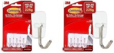 Command Kitchen Utensil Adhesive Hooks Small White Pack of 2 Damage Free 17067 4.97 per strip