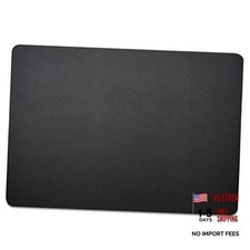 Leather Desk Blotter Pad 17 x 12 Inches, Flat, Non-Slip, 12" x 17" Black