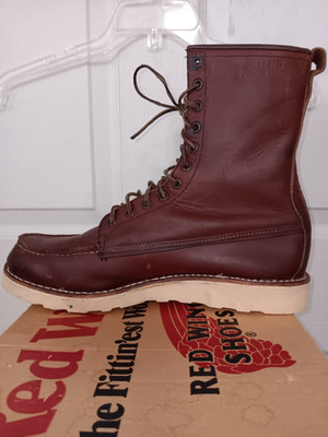 Red Wing Irish Setter Boot Vtg 80's Patina 11 B Moc Toe Soft Toe