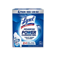 4 PACK - Lysol Advanced Toilet Bowl Gel Cleaner 32 fl oz Free Shipping