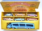 VINTAGE MATCHBOX LESNEY G-2 CAR TRANSPORTER GIFT SET IN ORIGINAL BOX 1960 HTF