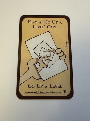 Play A Go Up A Level Card Munchkin Promo Steve Jackson Games SJG Kovalic