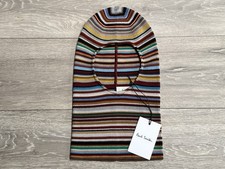 Paul Smith Signature Stripe Balaclava Virgin Wool Striped BNWT
