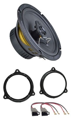 Ground Zero 2 Way 120 Watt 16.5cm Speakers for Renault Kadjar Captur Door Fro