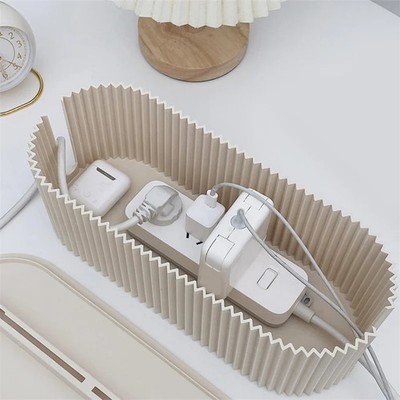 Nordic Plug Board Storage Box Cable Wire Organizer Case Socket Wireless WiFi Rou
