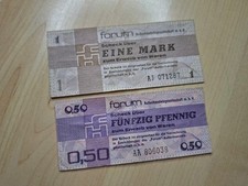 50 Pfennig Und 1 Mark Forumschecks DDR 1979 Ostmark Intershop