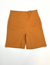 SET ACTIVE Shorts Womens Small Orange Biker High Rise Luxform Stretch Yoga
