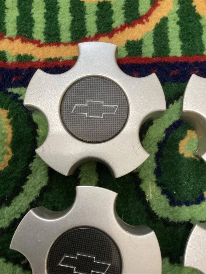 Chevrolet Venture 2001-2005 juego de 4 tapas centrales de aleación P/N-9593768 Foto 3 de 4