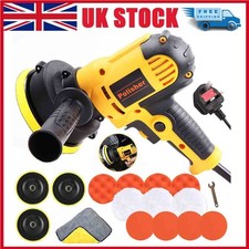 5" Rotary Car Polisher Buffer Waxing Machine Kit Variable Speed Polish Towel Pad