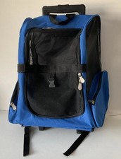 Pet Travel Backpack Bag Cat Puppy Dog Carrier with Trolley and Telescopic Wheel
