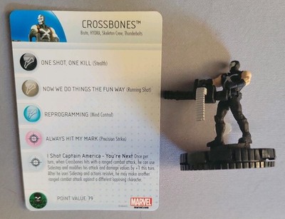 Marvel HeroClix - The Invincible Iron Man Crossbones #009 USED 