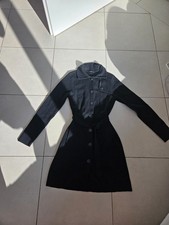 Längerer Comma Strick-Mantel/Cardigan/ Jacke schwarz, Gr 38 - M , feine Struktur