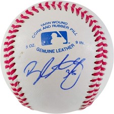 Brandon McCarthy Signed Autograph Baseball Oakland Athletics NY Yankees Proof
