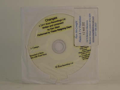 THESE REIGNING DAYS CHANGES (D72) 1 Track Promo CD Single including White Sleeve