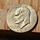 1974 Eisenhower $1 Ike Dollar Copper Business  — photo 4