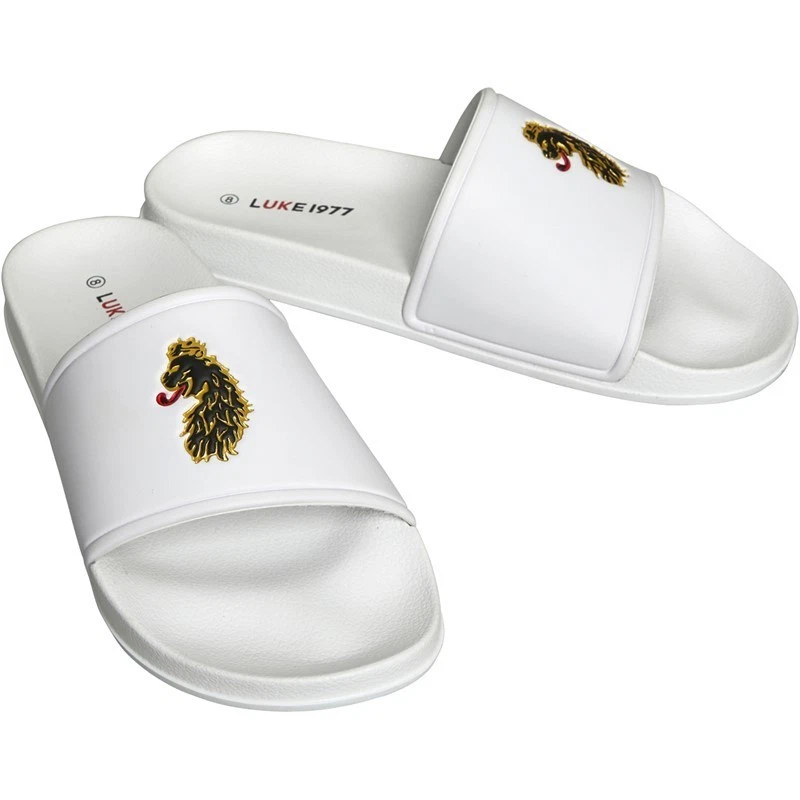 Mens Luke Reign Sliders White Size 7