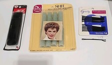 Lot of 3 Vintage GOODY BRAND products. 2pk Combs, 8 Rollers, 13 HairPins.
