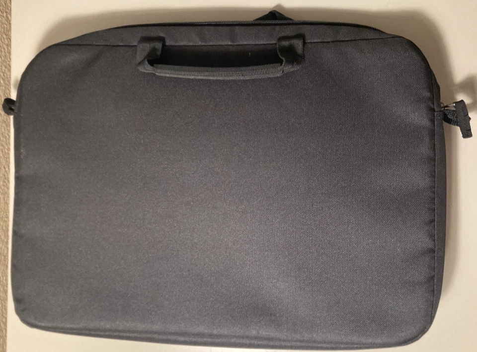 Case Logic 15.6" Bolso para Laptop con Correa Mensajero Acolchado Negro Nylon NUEVO Foto 3 de 4