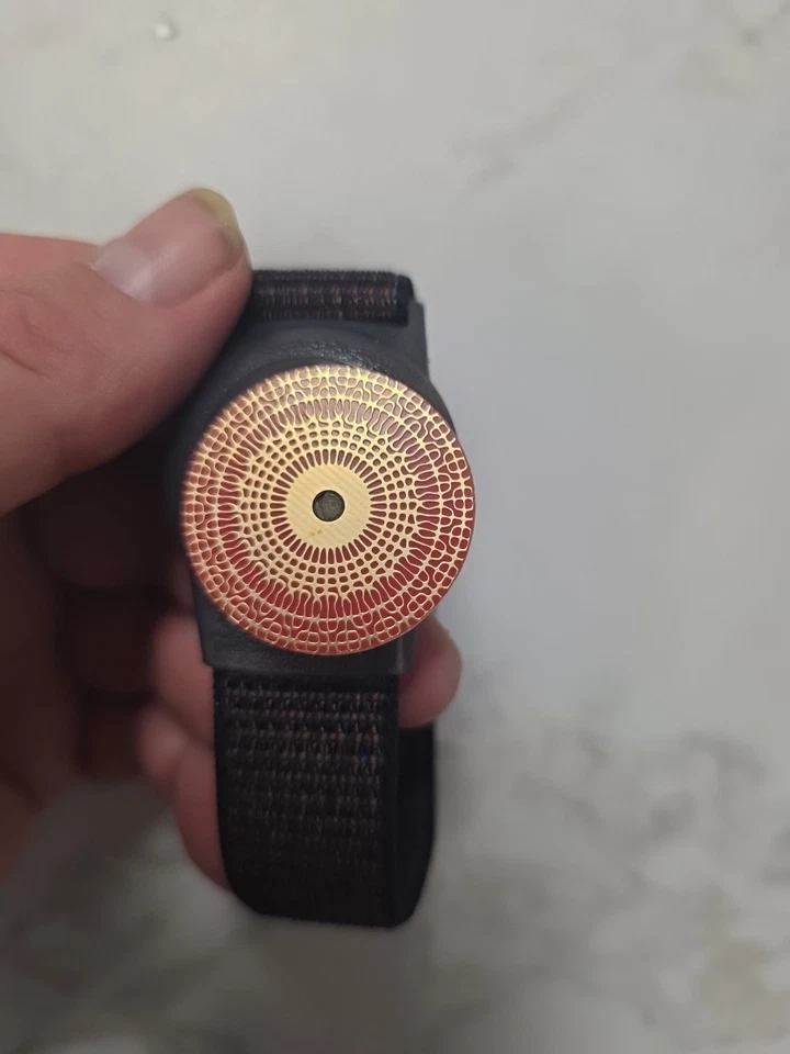 Pulsera Cymatique 528 Hz negro, antena Tesla Foto 2 de 2