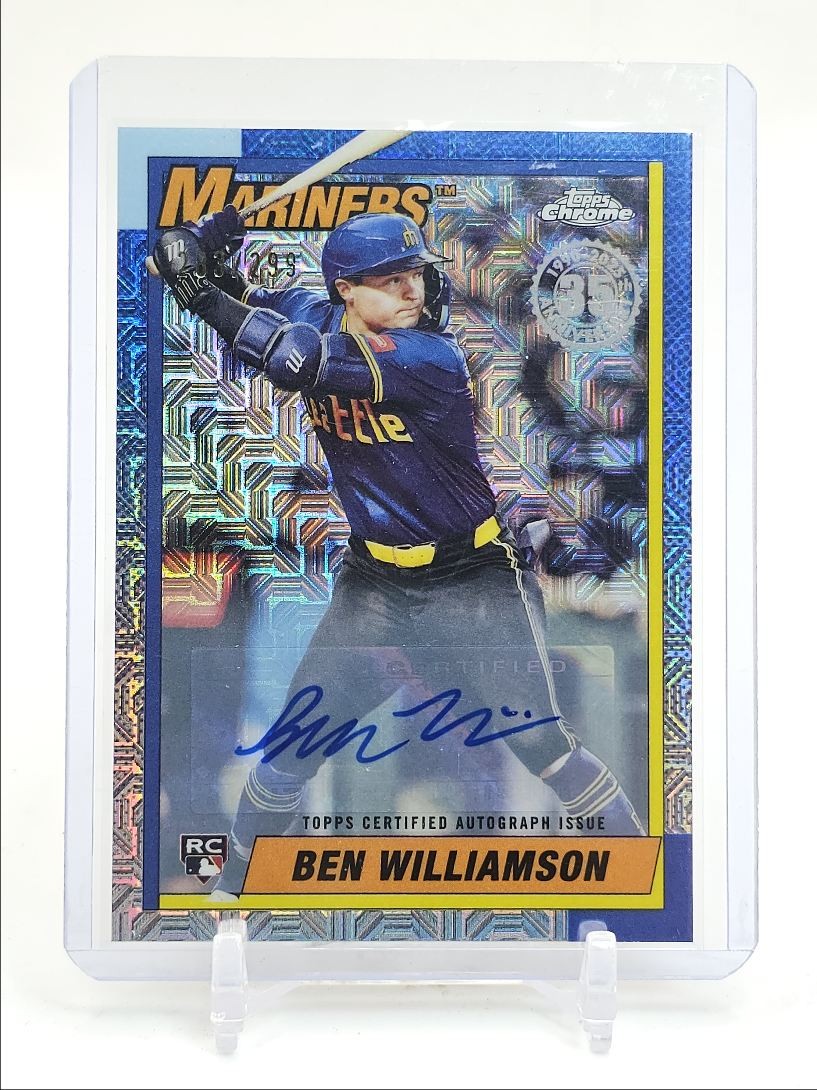 BEN WILLIAMSON 2025 TOPPS UPDATE 1990 SILVER PACK ROOKIE RC AUTO /299 Q3562