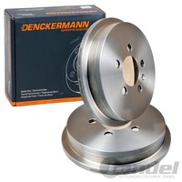 2X Denckermann Bremstrommeln 200Mm Hinten Passend FüR Audi A2 Seat Cordoba