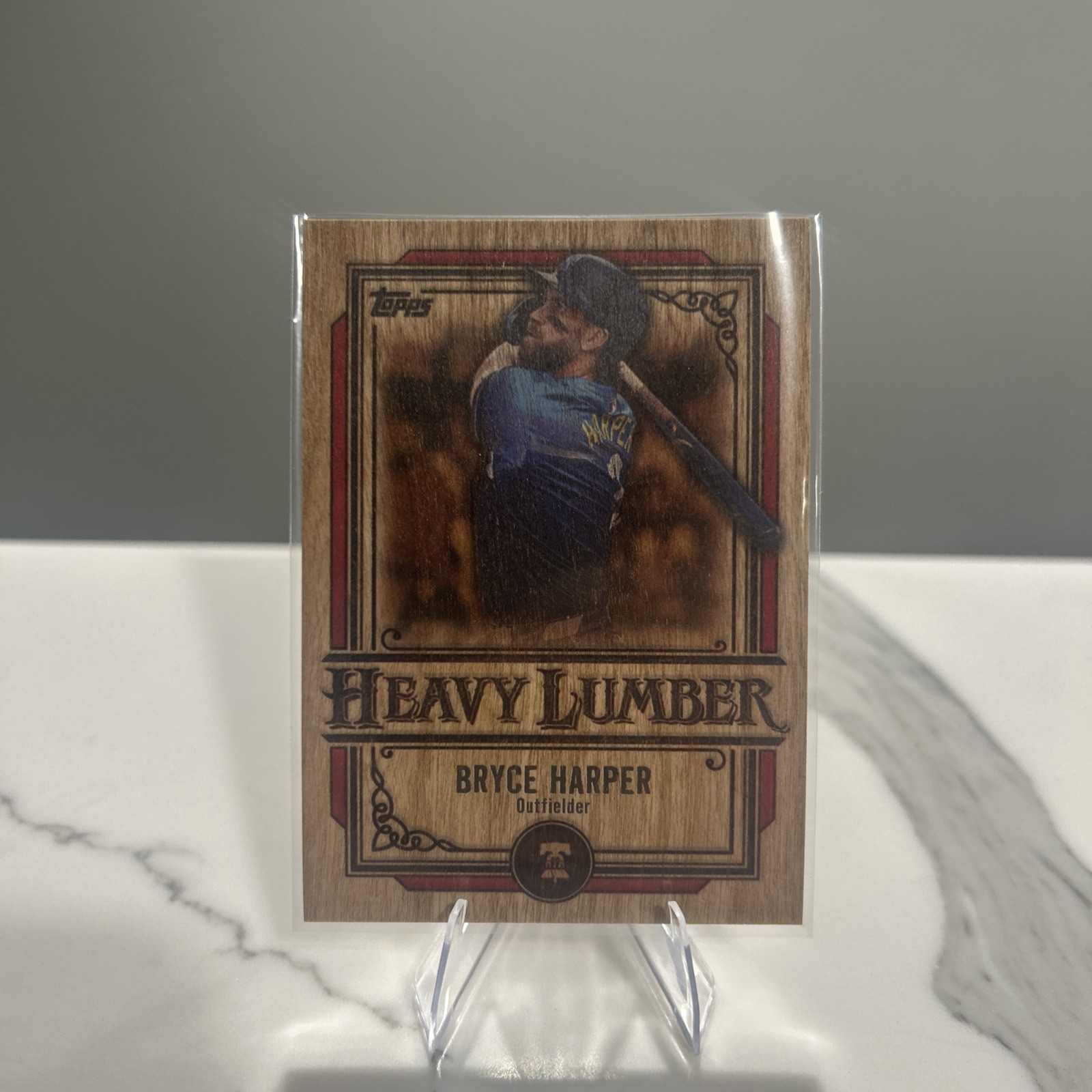 2025 Topps Series 1 Bryce Harper #HL-5 Heavy Lumber SSP Case Hit